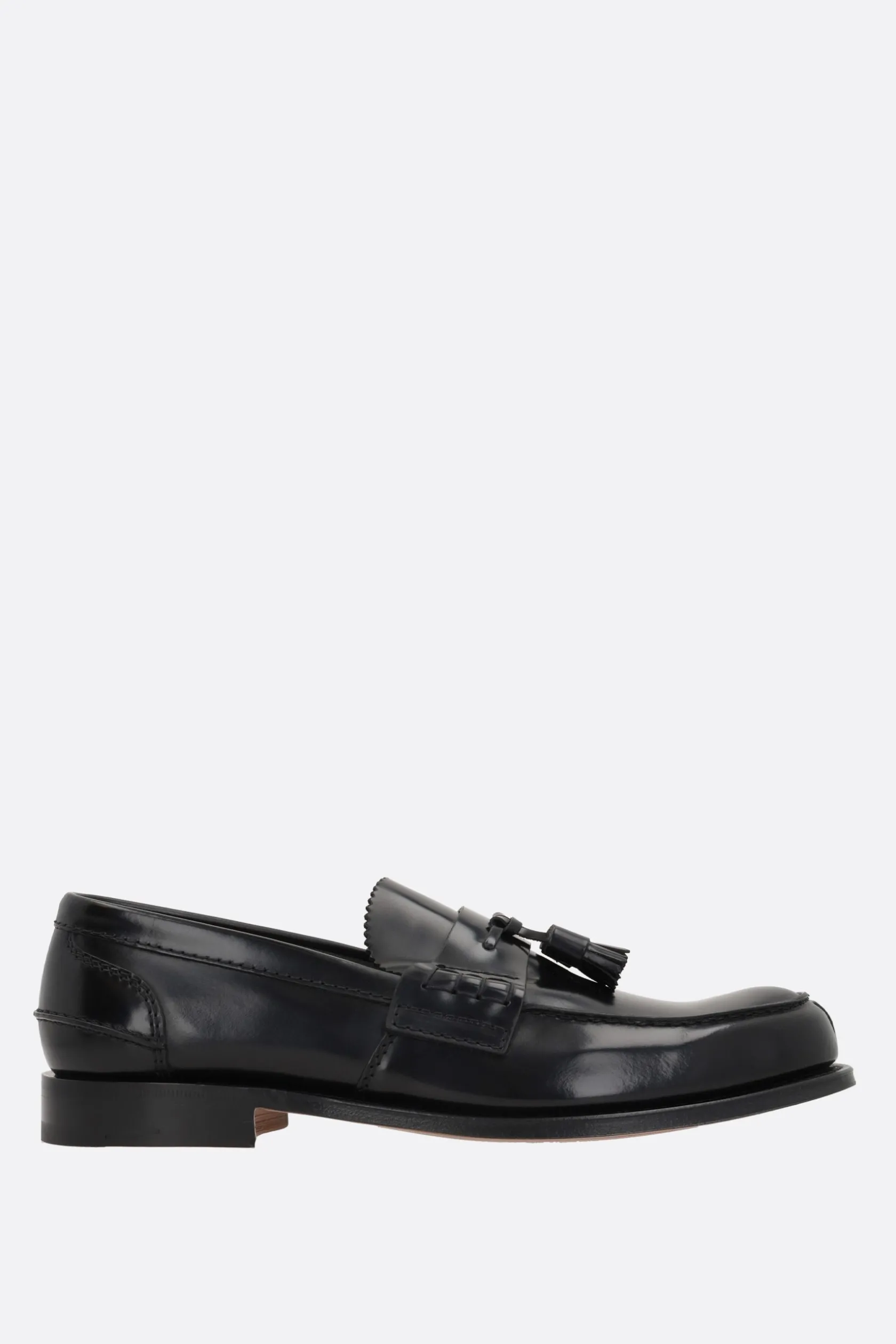 Mocassini E Slippers>CHURCH'S mocassino Tiverton in pelle Bookbinder fumé Nero