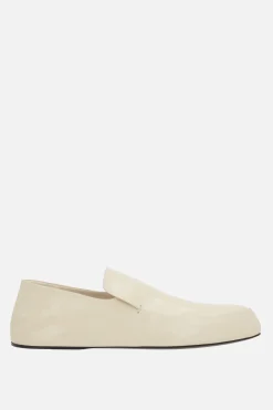 Scarpe Basse>JIL SANDER mocassino Tripon n pelle liscia Bianco