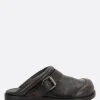 Scarpe Basse>ACNE STUDIOS mule con fibbia in pelle lucida Marrone