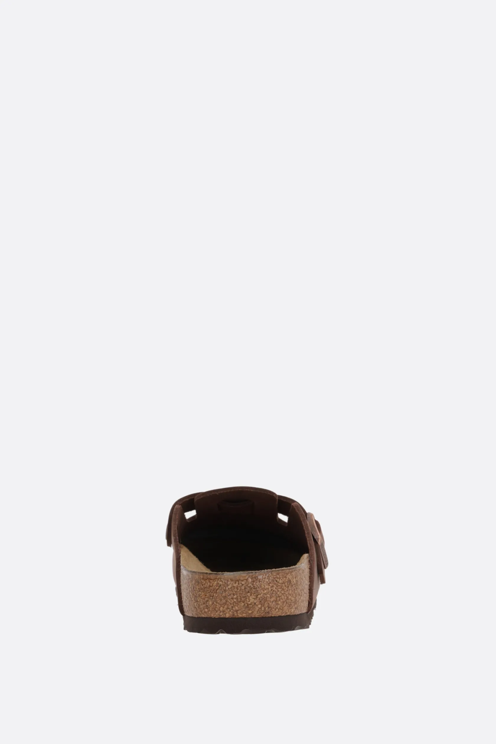 Mocassini E Slippers>BIRKENSTOCK mule flat Boston BS in nubuck (Narrow Fit) Marrone
