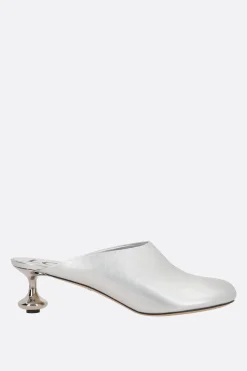 Décolletés E Slingbacks>LOEWE mule Toy in nappa laminata Argento
