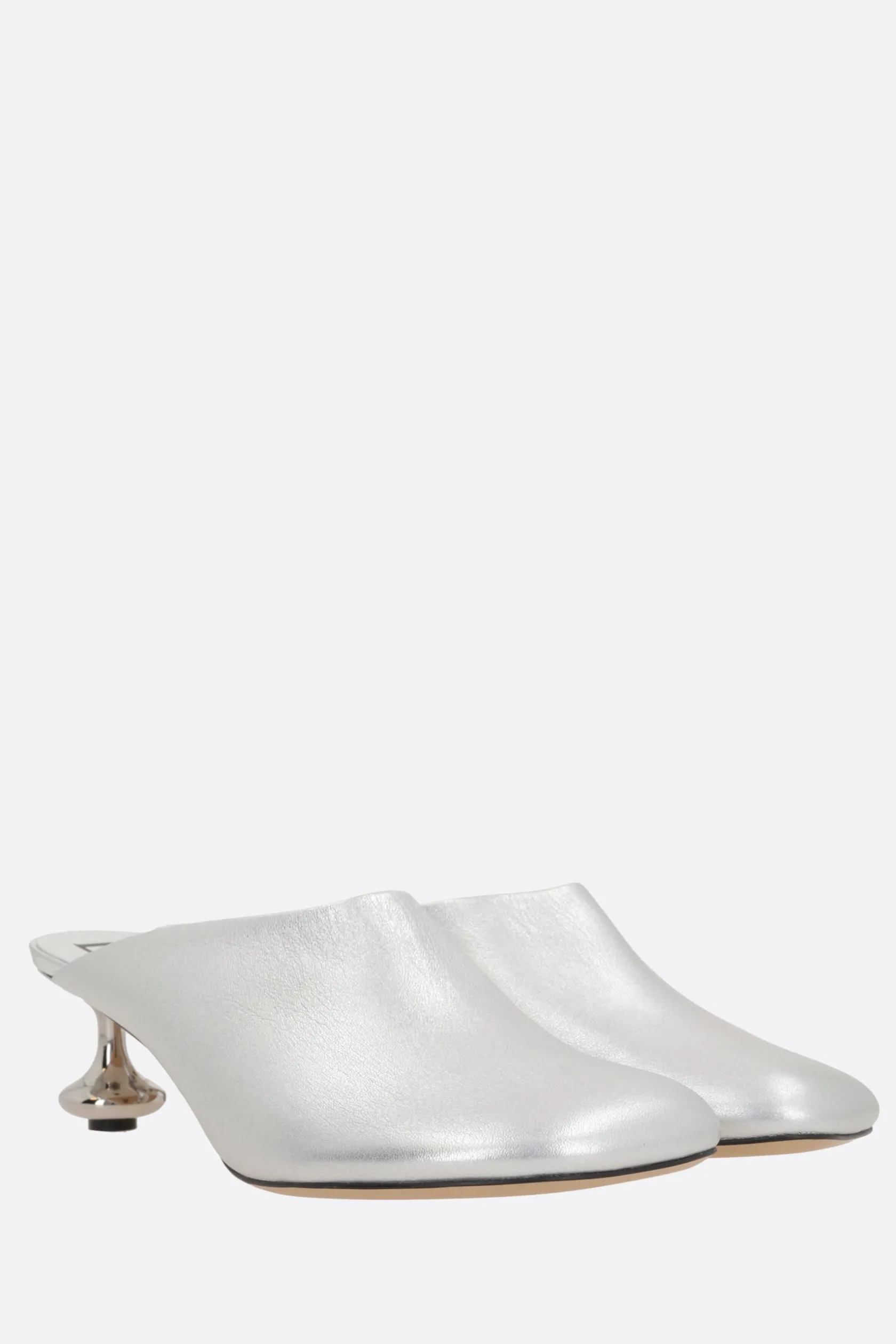 Décolletés E Slingbacks>LOEWE mule Toy in nappa laminata Argento