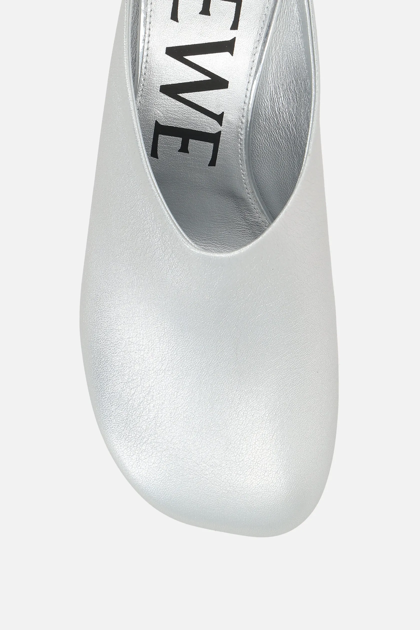 Décolletés E Slingbacks>LOEWE mule Toy in nappa laminata Argento