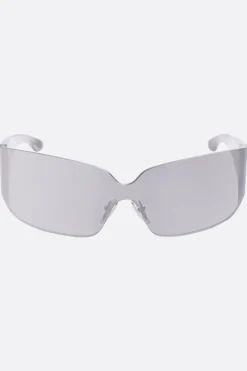 Accessori Da Indossare>BALENCIAGA occhiale da sole Mono Square in nylon iniettato Argento