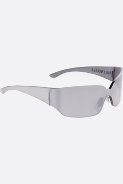 Accessori Da Indossare>BALENCIAGA occhiale da sole Mono Square in nylon iniettato Argento