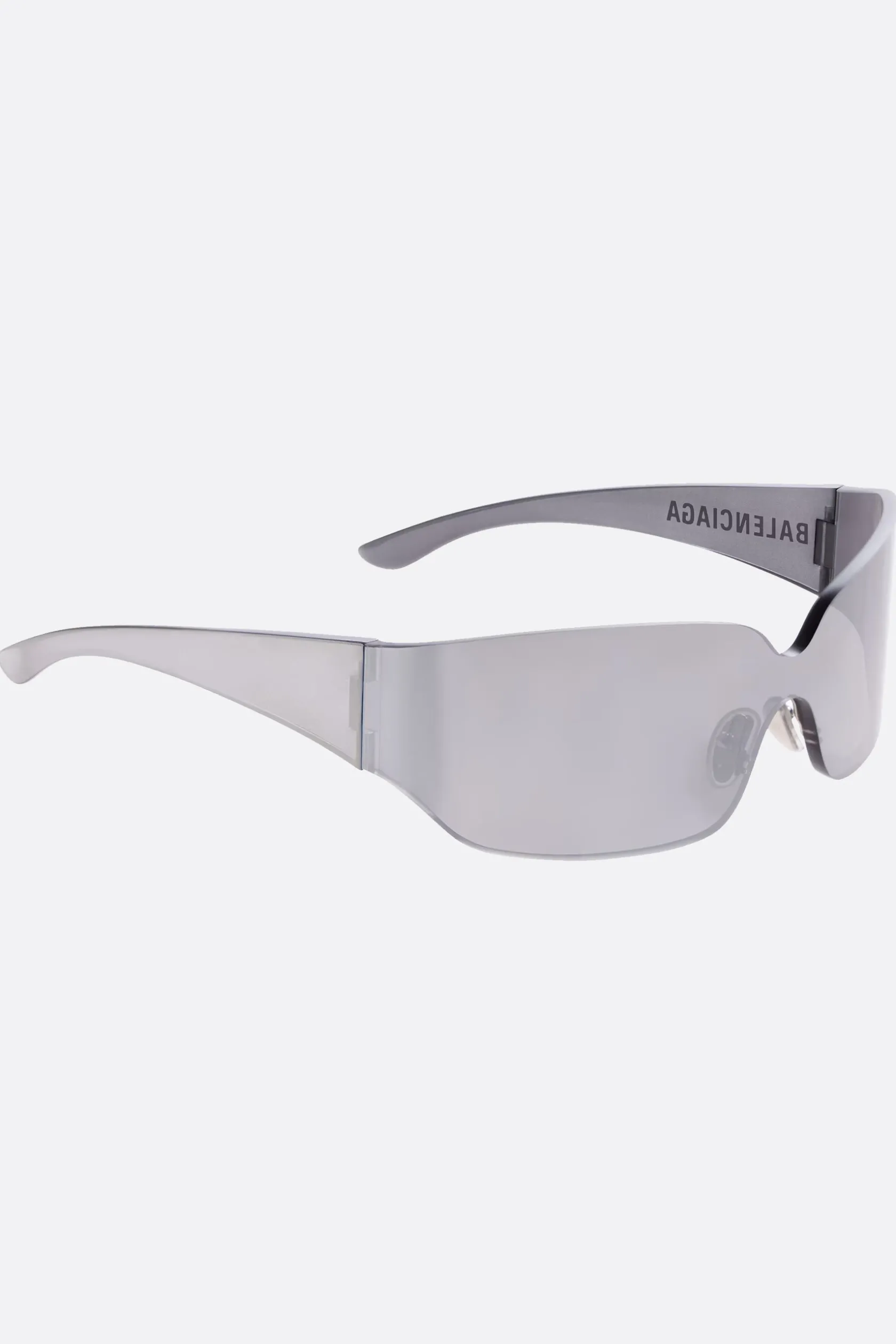 Accessori Da Indossare>BALENCIAGA occhiale da sole Mono Square in nylon iniettato Argento