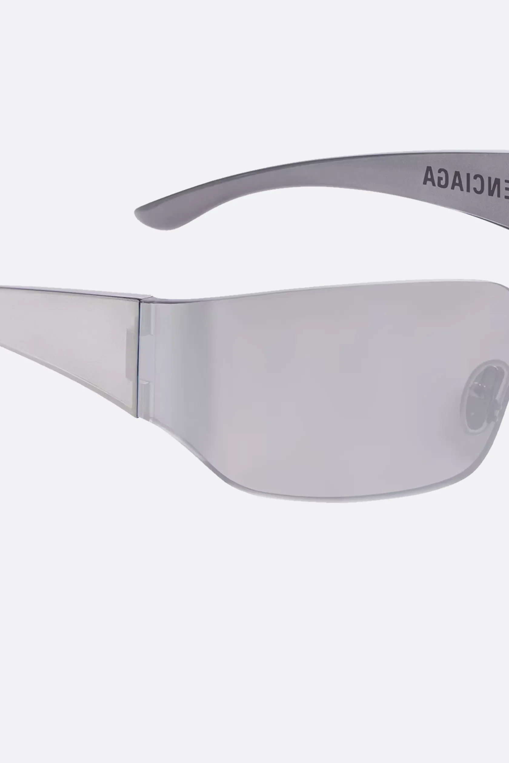 Accessori Da Indossare>BALENCIAGA occhiale da sole Mono Square in nylon iniettato Argento