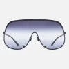 Accessori Da Indossare>RICK OWENS occhiale da sole Shield in metallo Nero