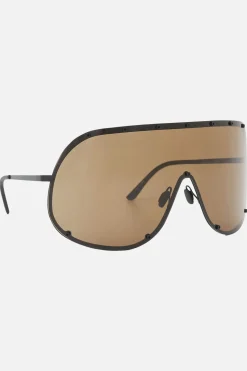Accessori Da Indossare>RICK OWENS occhiale da sole Shield in metallo Multicolor