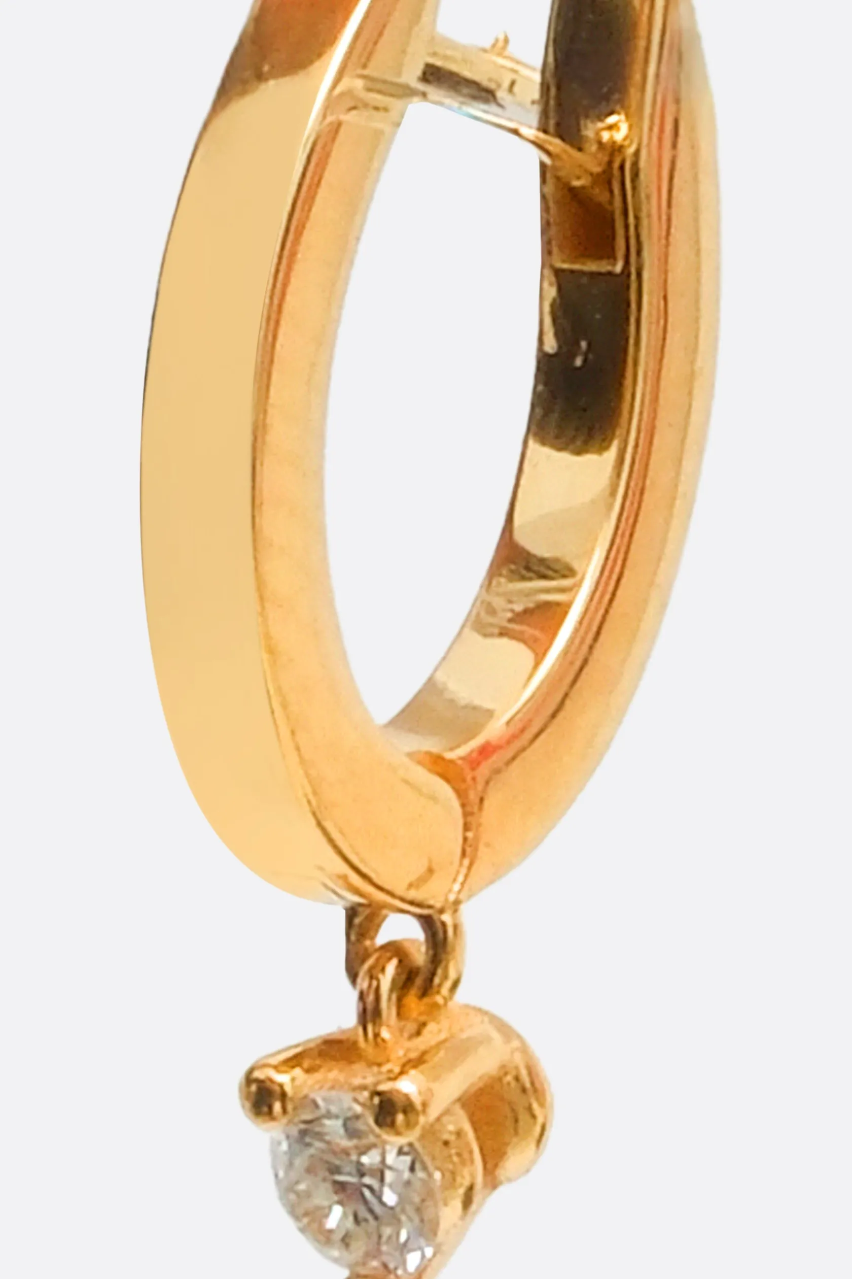 Gioielli>DELFINA DELETTREZ orecchino singolo Diamond Huggie Oro