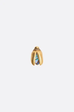 Gioielli>BIBI VAN DER VELDEN orecchino singolo Mini Scarab Abalone Fly Wings Oro
