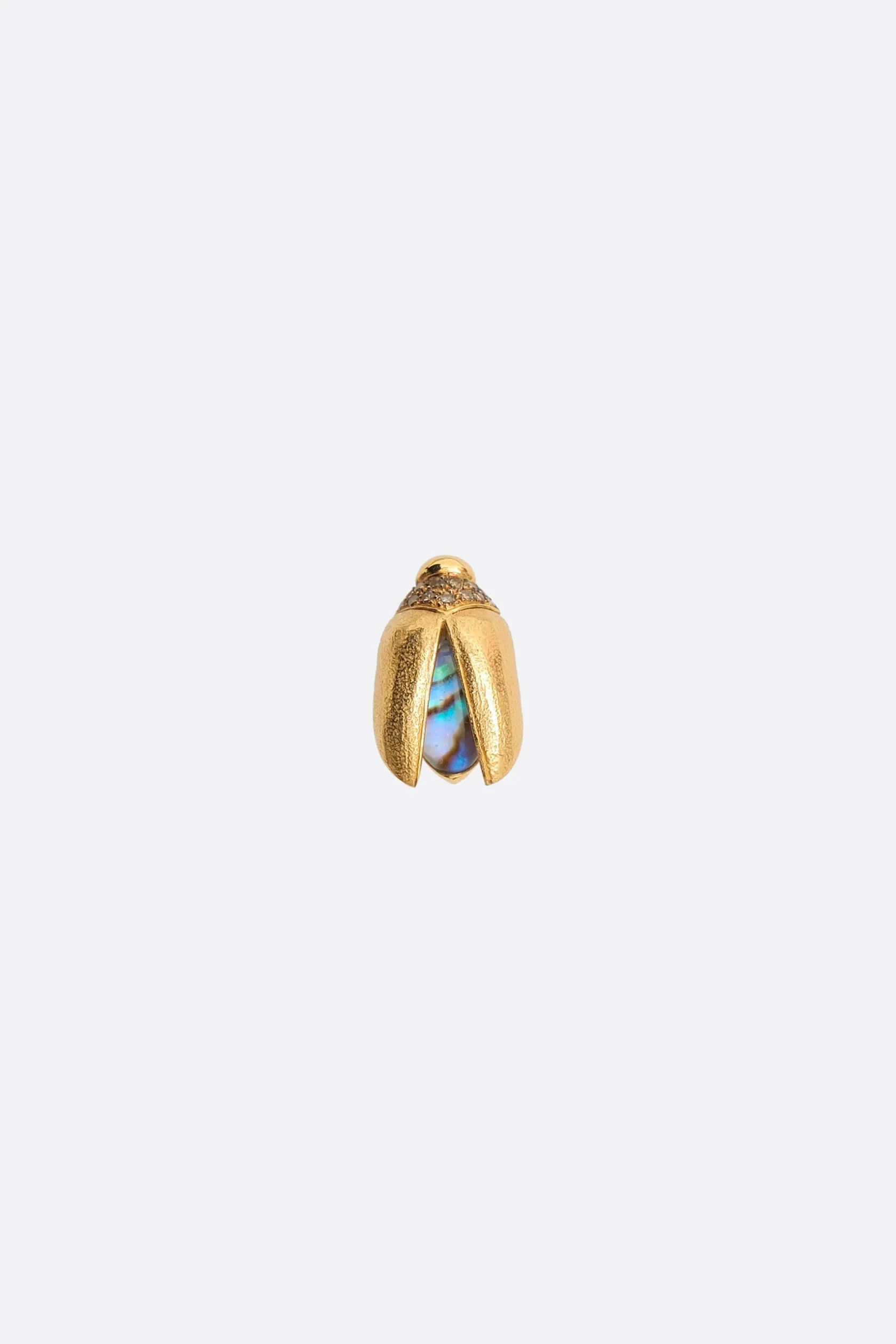 Gioielli>BIBI VAN DER VELDEN orecchino singolo Mini Scarab Abalone Fly Wings Oro