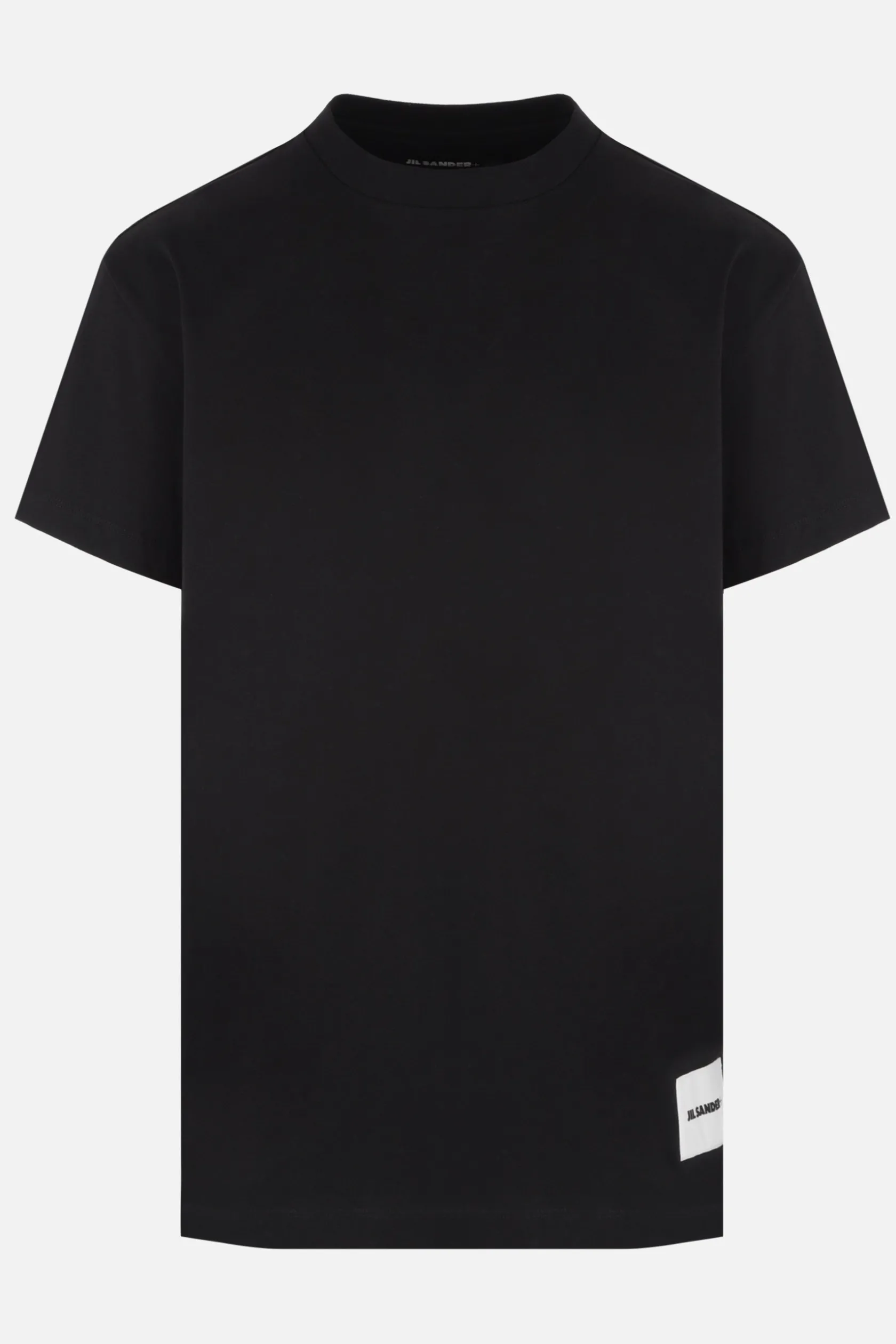 Topwear>JIL SANDER pack 3 t-shirt in cotone organico Nero