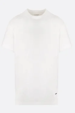 Topwear>JIL SANDER pack 3 t-shirt in cotone organico Bianco
