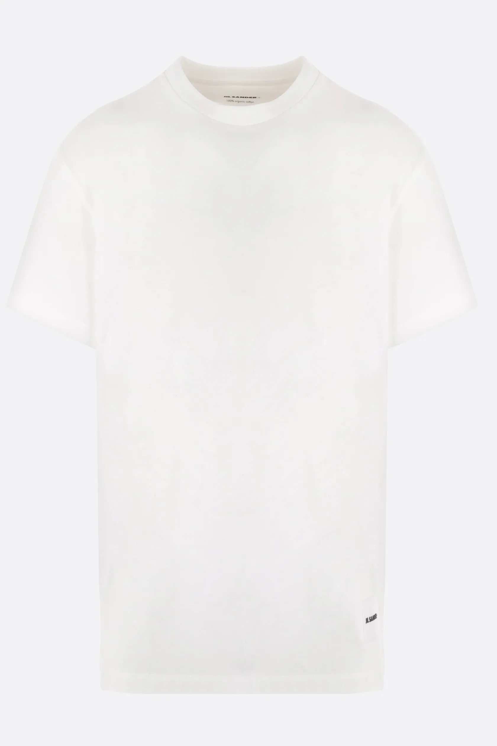 Topwear>JIL SANDER pack 3 t-shirt in cotone organico Bianco