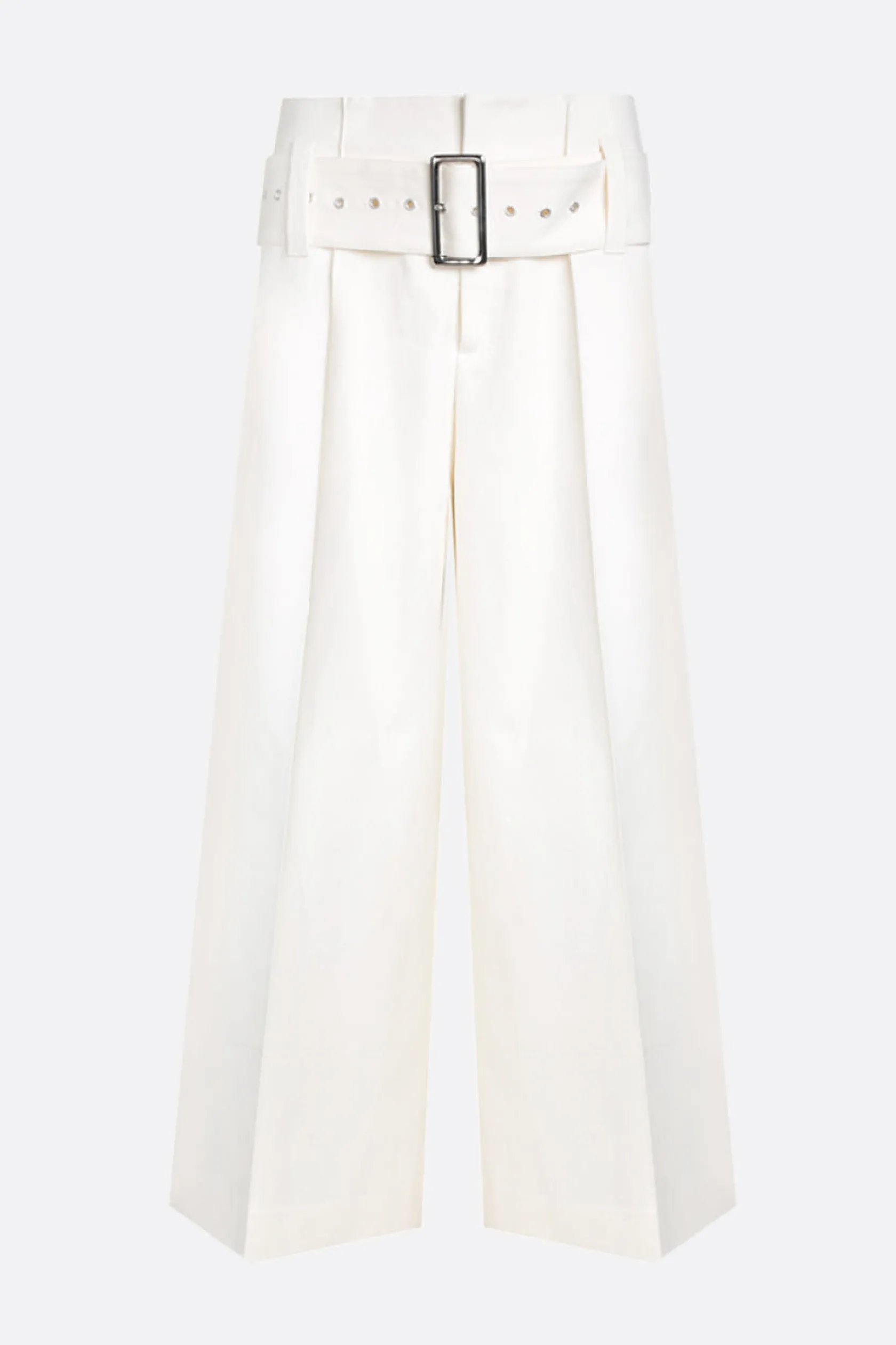 Pantaloni>10 CORSO COMO pantalone a gamba ampia in drill Bianco