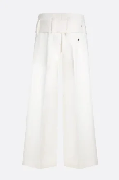 Pantaloni>10 CORSO COMO pantalone a gamba ampia in drill Bianco