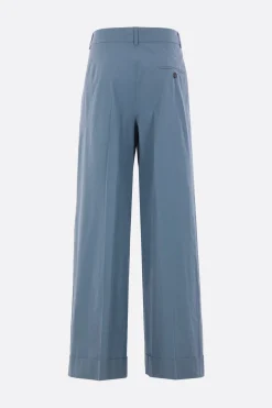 Pantaloni>ALBERTO BIANI pantalone a gamba ampia in cotone Blu