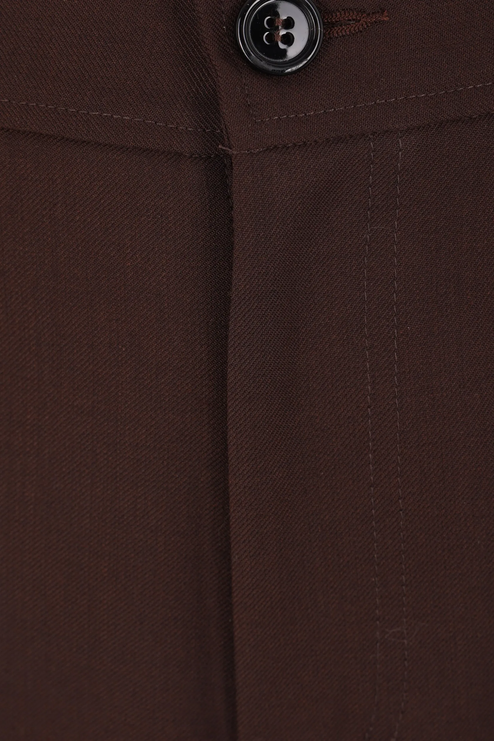 Pantaloni>SÉFR pantalone a gamba ampia Jiro in twill Marrone