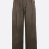 Pantaloni>ZIGGY CHEN pantalone a gamba dritta in misto seta Grigio