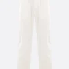 Pantaloni>META CAMPANIA COLLECTIVE pantalone a gamba dritta in popeline Bianco
