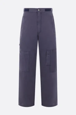 Pantaloni>MM6 pantalone a gamba dritta in misto cotone Blu