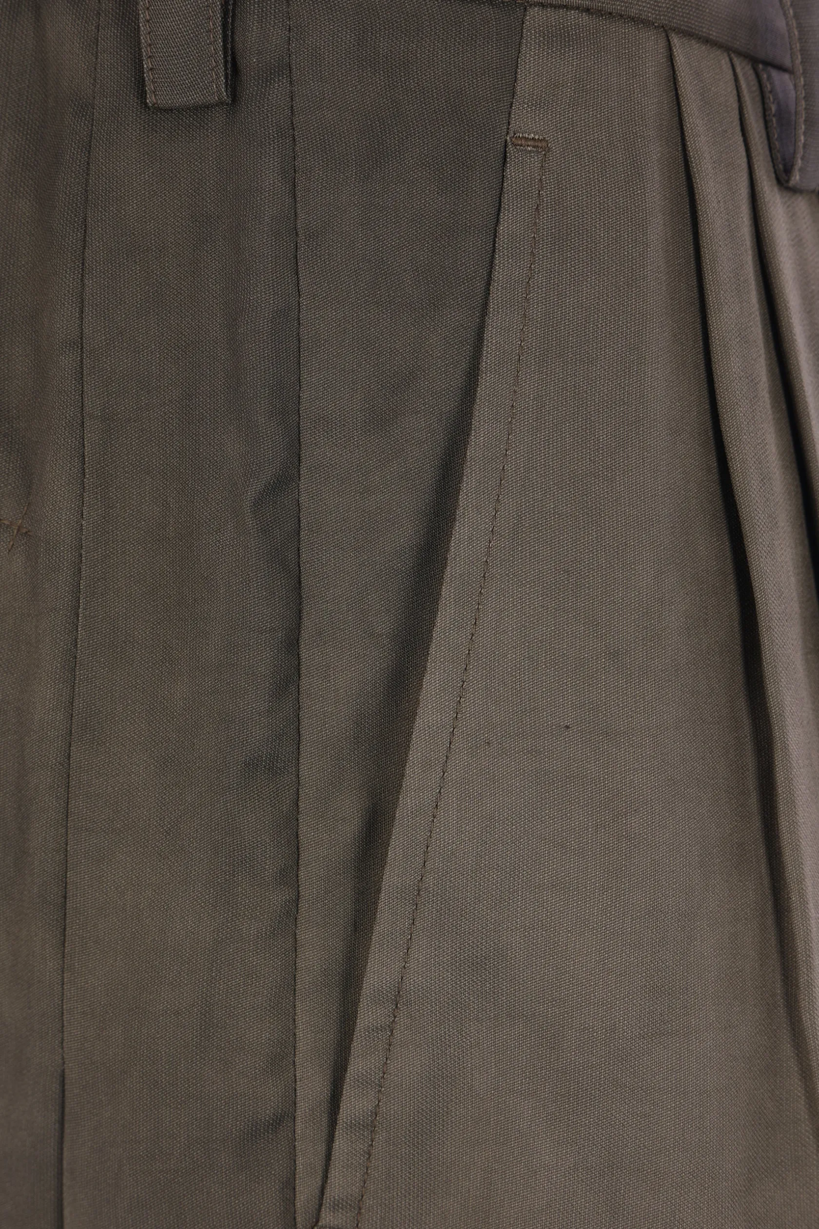 Pantaloni>ZIGGY CHEN pantalone a gamba dritta in misto seta Grigio