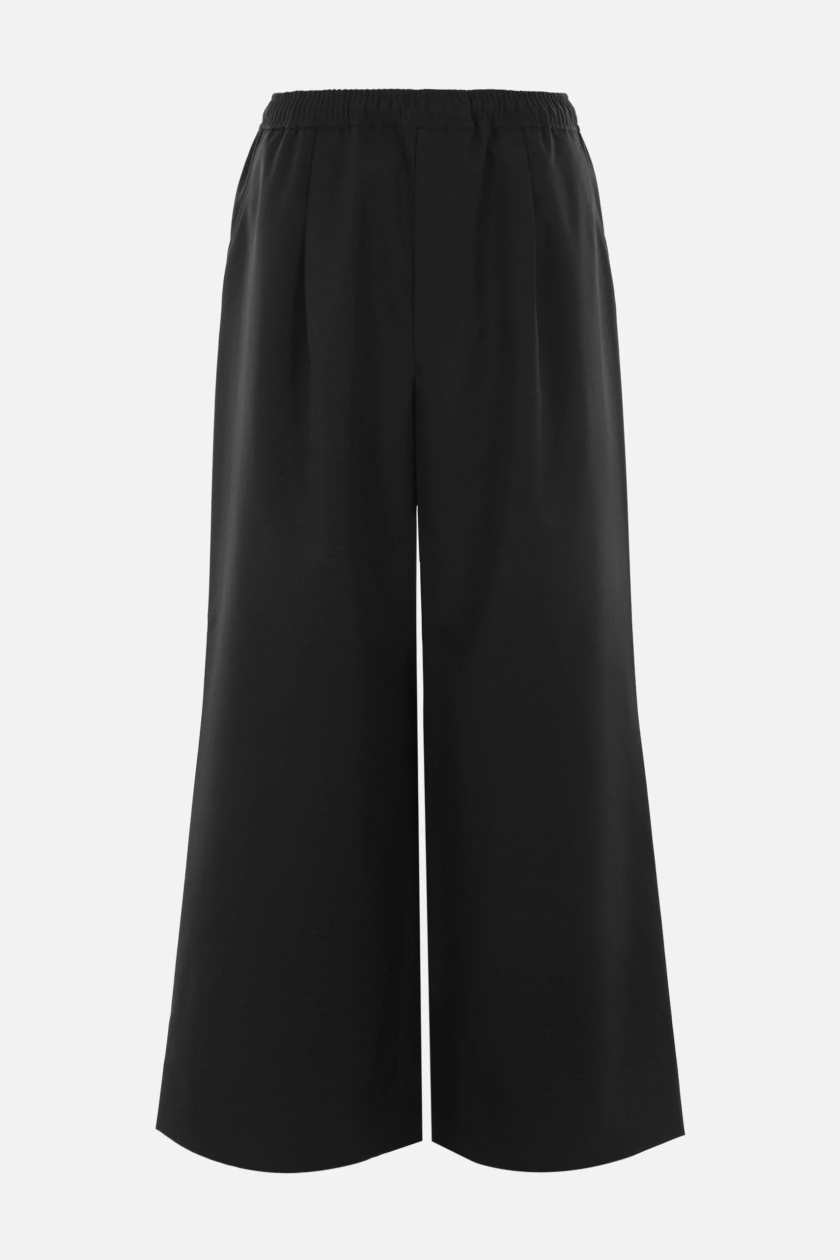Pantaloni>COMME DES GARÇONS HOMME pantalone a gamba larga in lana Nero