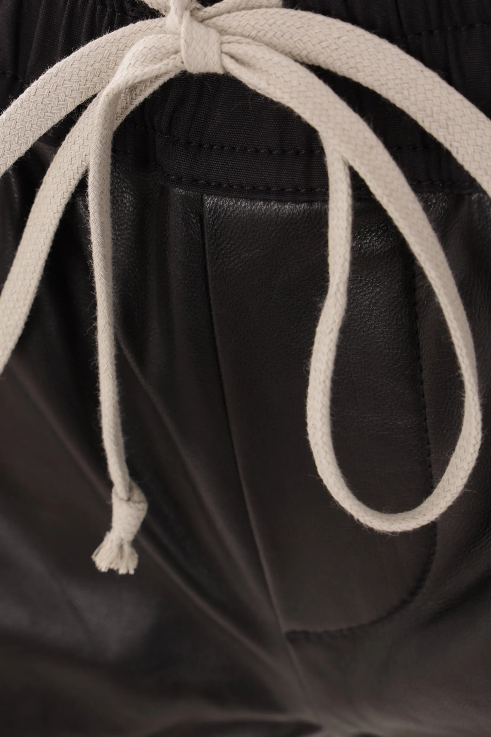 Pantaloni>RICK OWENS pantalone boxer Fog in nappa Nero