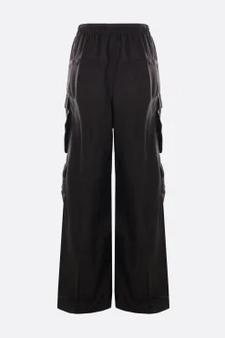 Pantaloni>RICK OWENS pantalone cargo Belas in cupro Nero