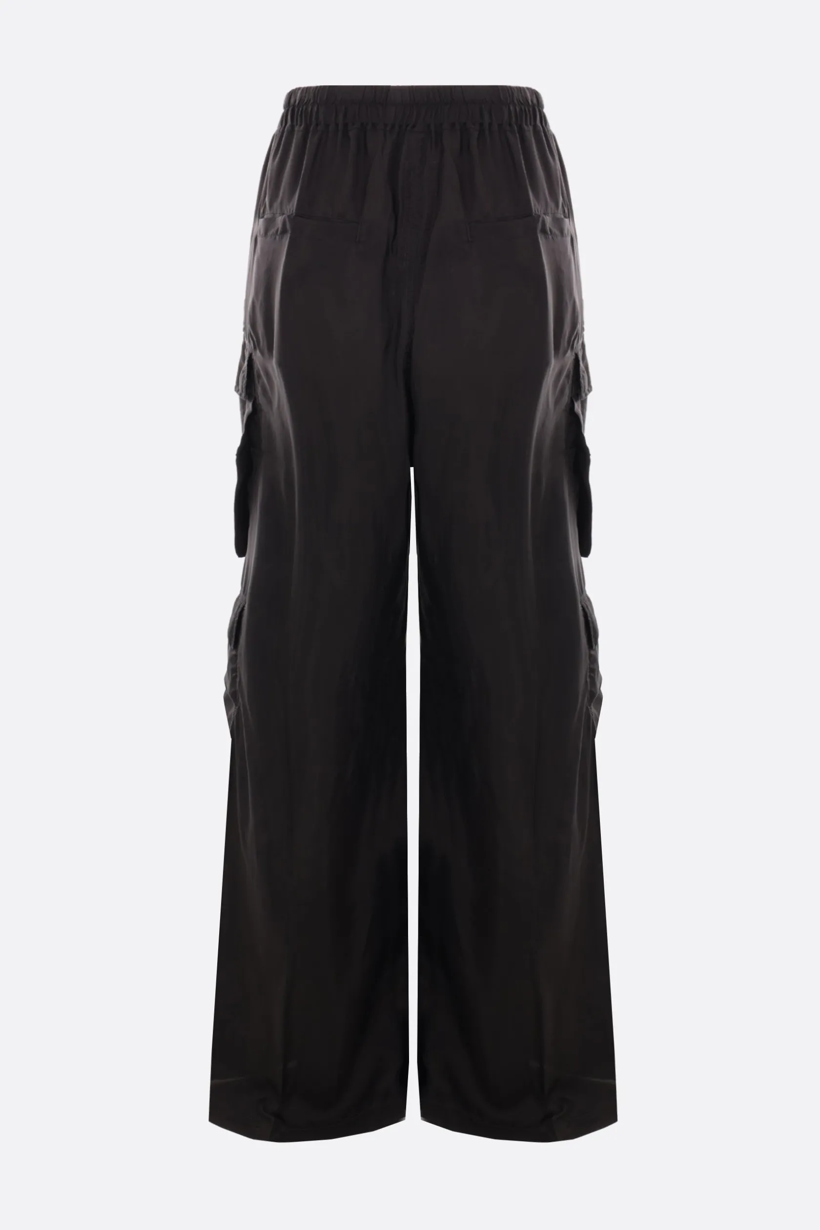 Pantaloni>RICK OWENS pantalone cargo Belas in cupro Nero