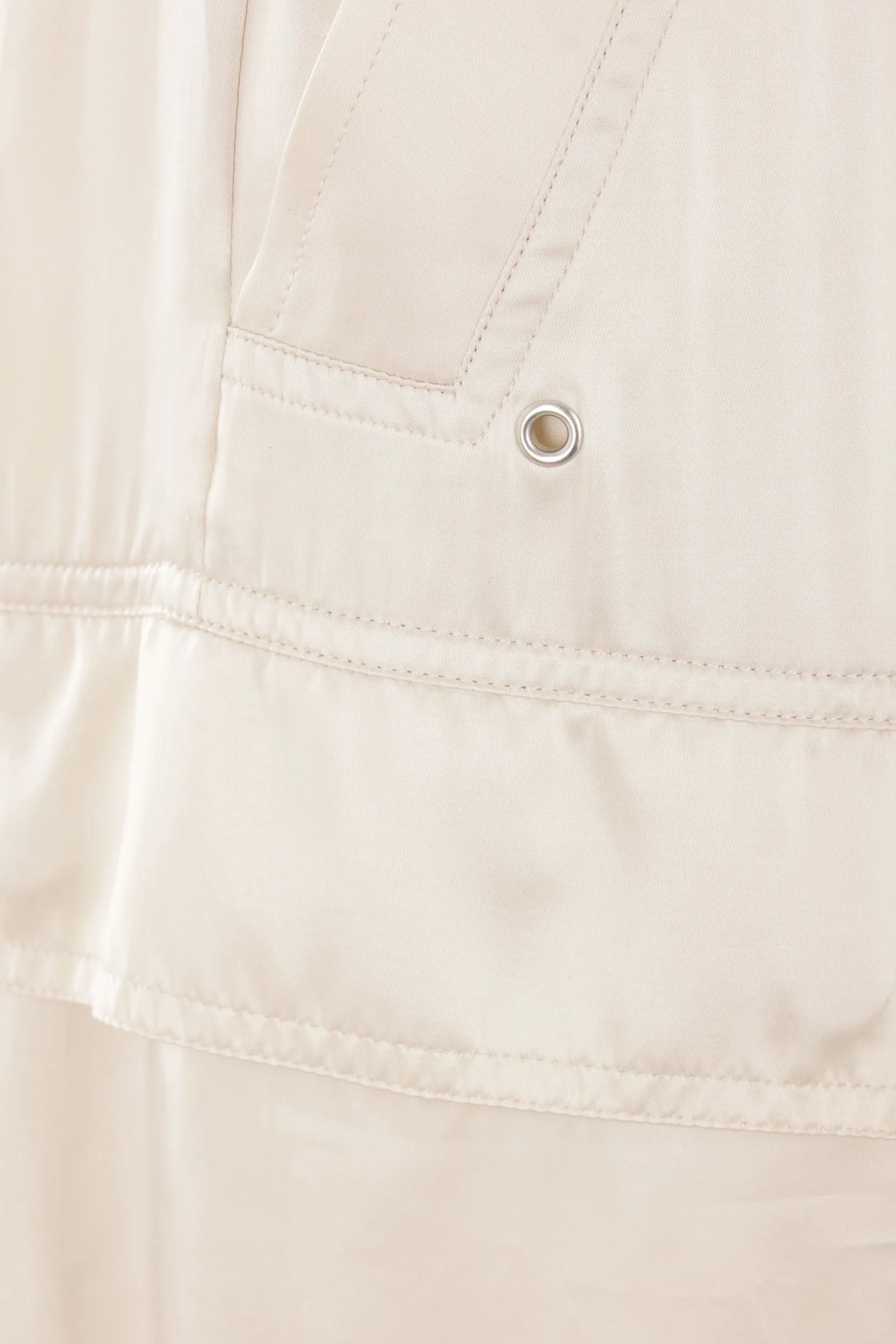 Pantaloni>RICK OWENS pantalone cargo Belas in raso Bianco