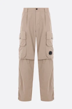 Pantaloni>C.P. COMPANY pantalone cargo in Flatt Nylon Neutro