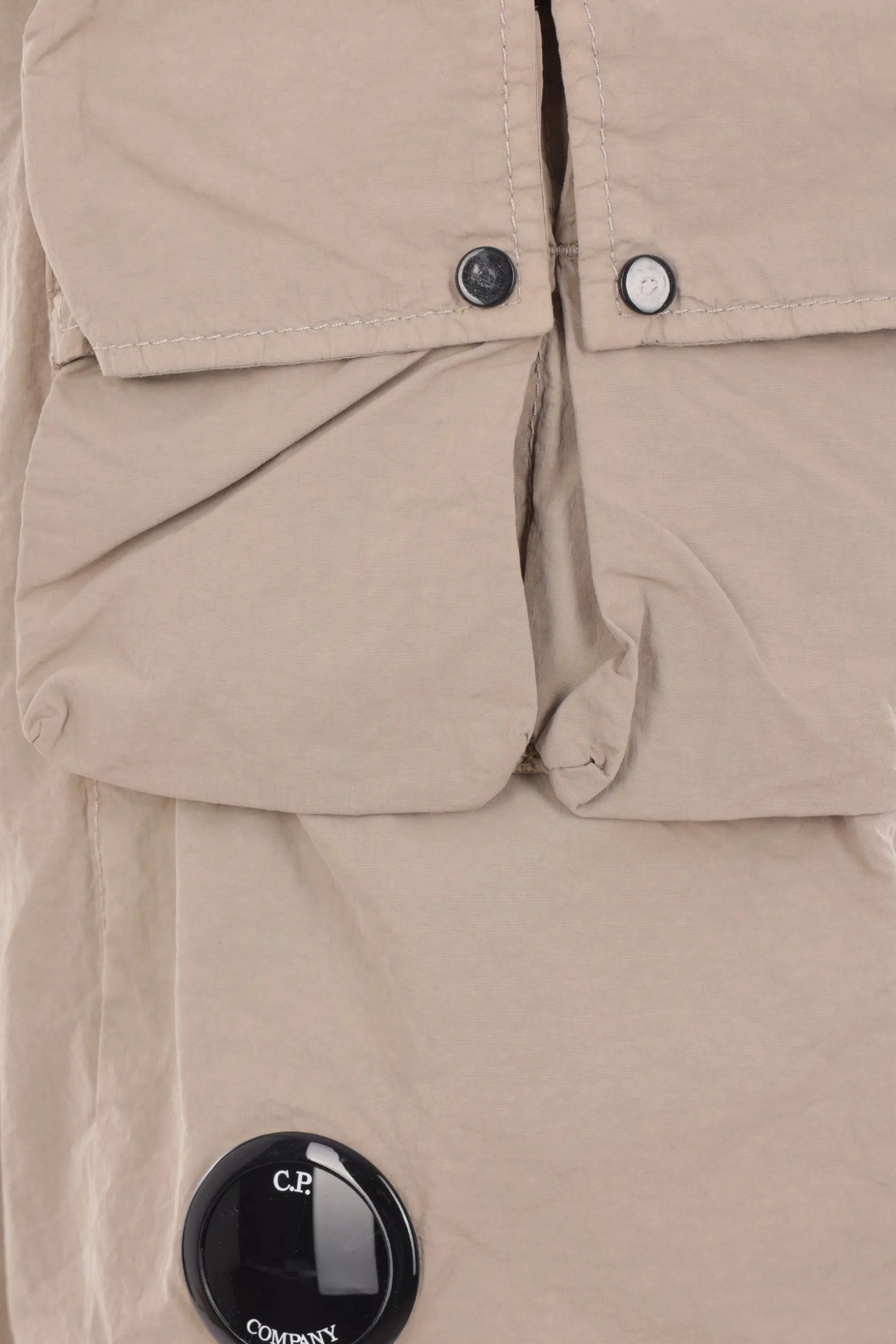 Pantaloni>C.P. COMPANY pantalone cargo in Flatt Nylon Neutro