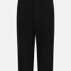Pantaloni>YOHJI YAMAMOTO pantalone con pinces in gabardine Nero