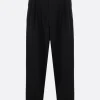 Pantaloni>YOHJI YAMAMOTO pantalone con pinces in lana Nero