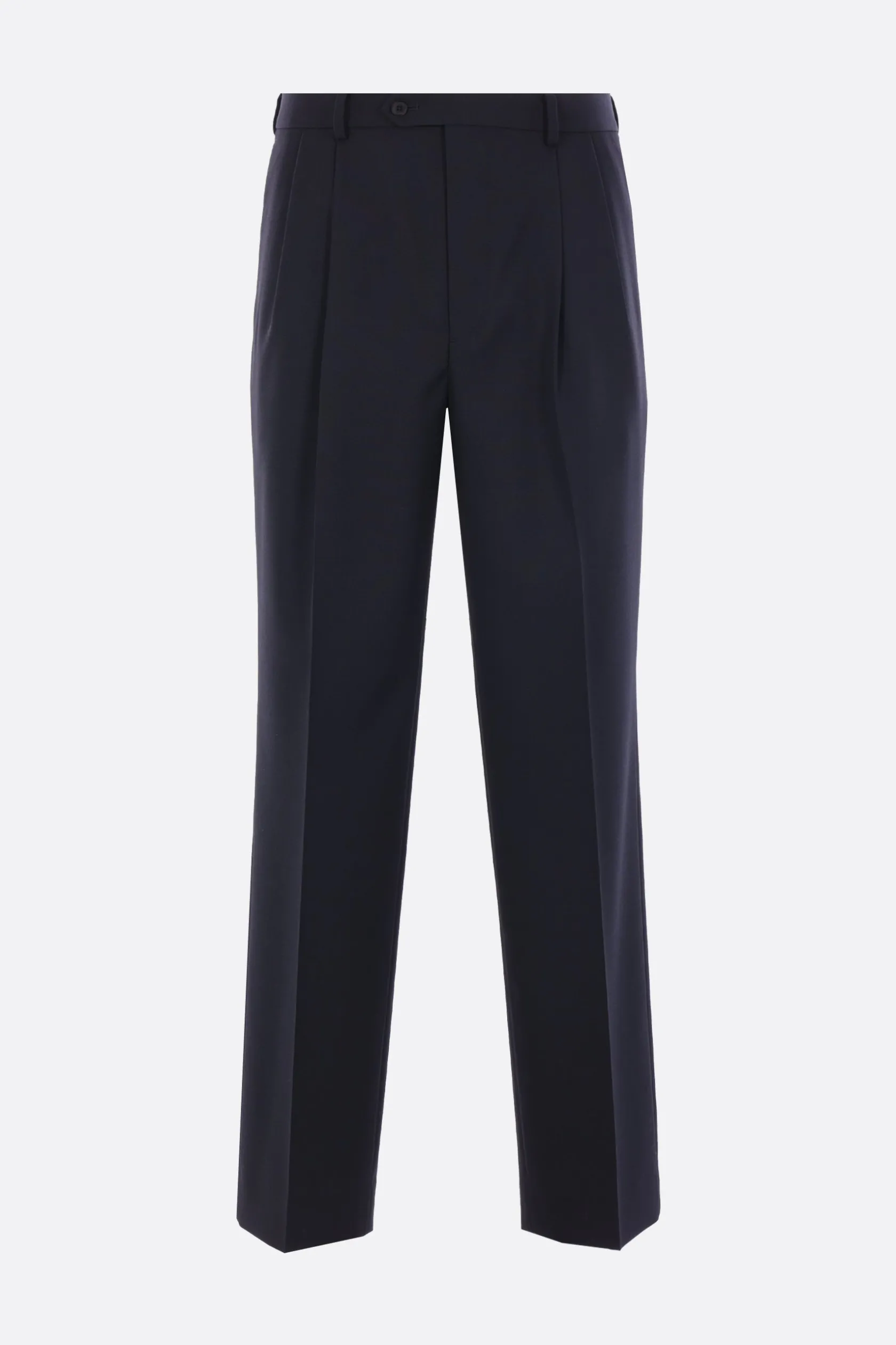 Pantaloni>AURALEE pantalone con pinces in lana mohair Blu