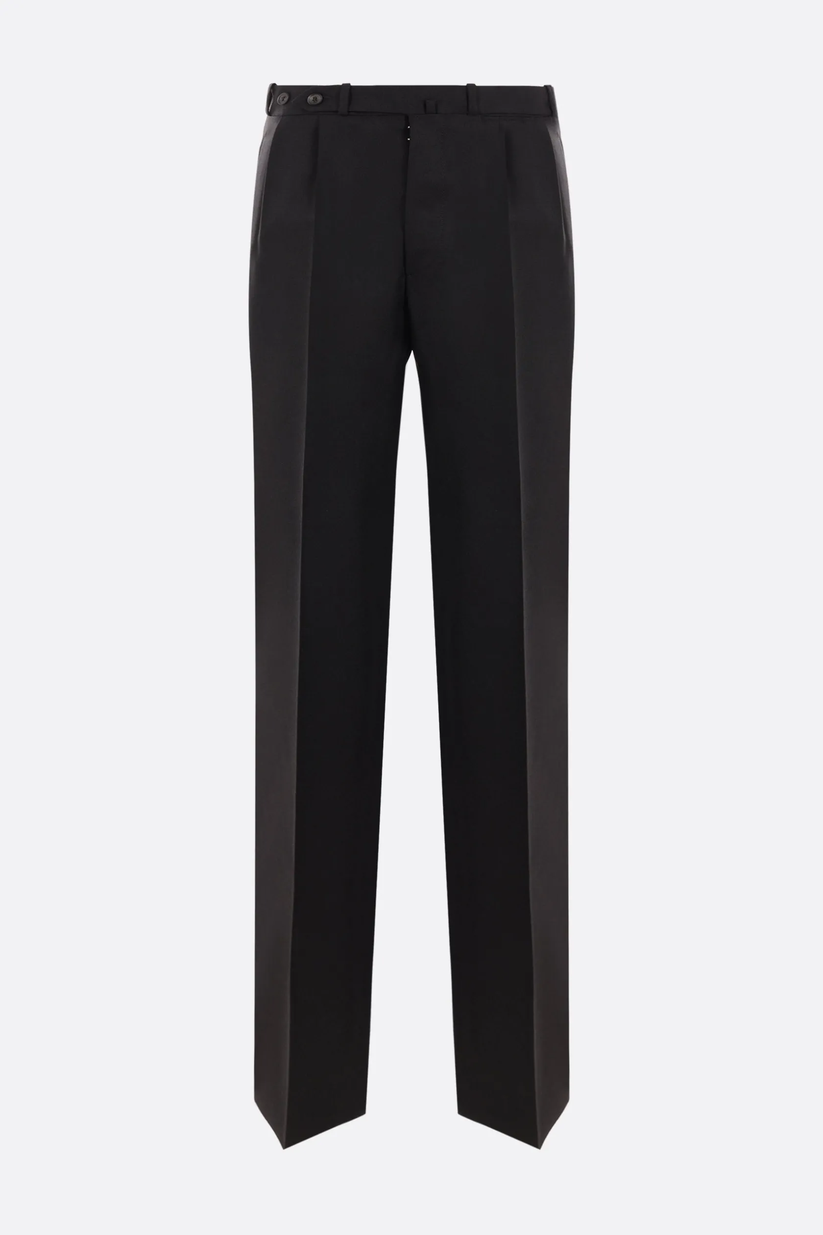Pantaloni>MAISON MARGIELA pantalone con pinces in lana mohair Nero