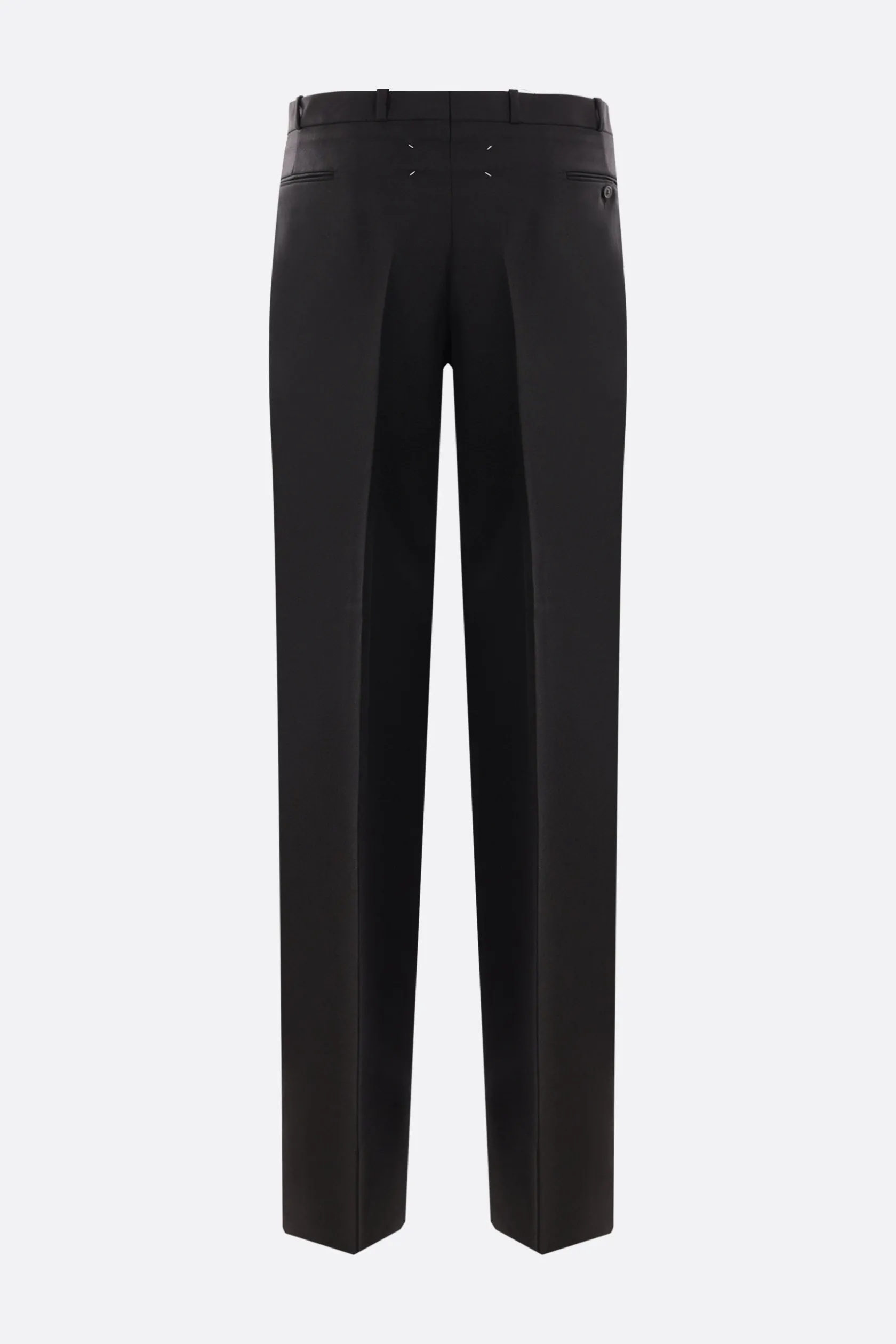 Pantaloni>MAISON MARGIELA pantalone con pinces in lana mohair Nero