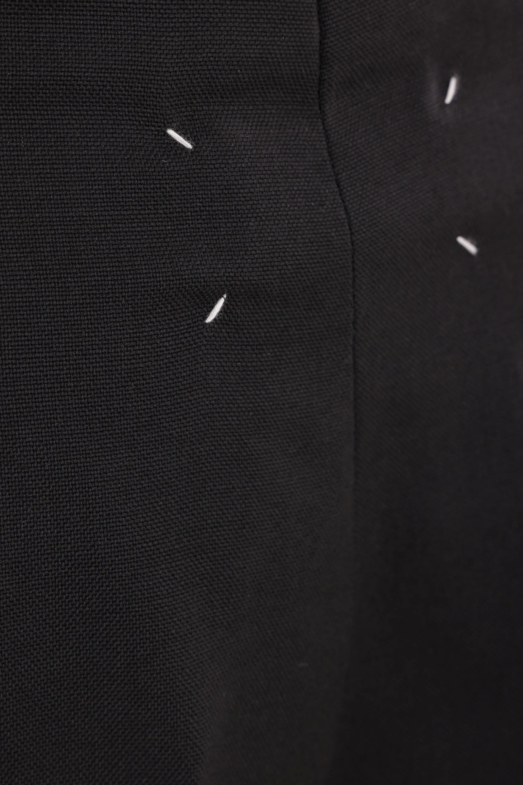 Pantaloni>MAISON MARGIELA pantalone con pinces in lana mohair Nero