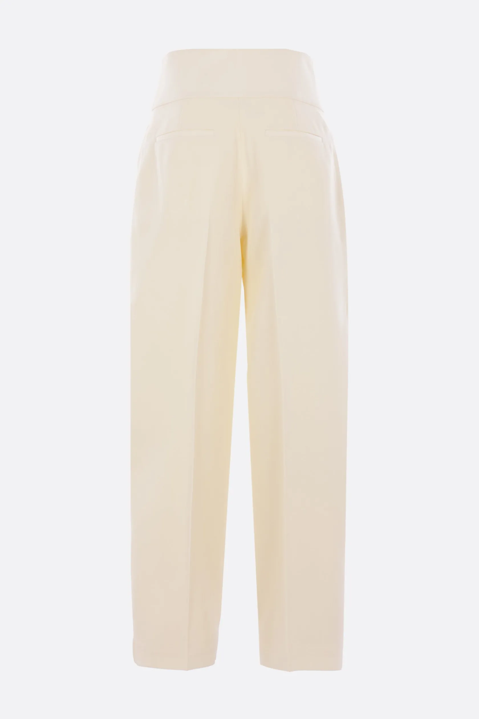 Pantaloni>JIL SANDER pantalone con pinces in misto seta Neutro