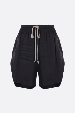 Pantaloni>RICK OWENS pantalone corto Boxers in raso Nero