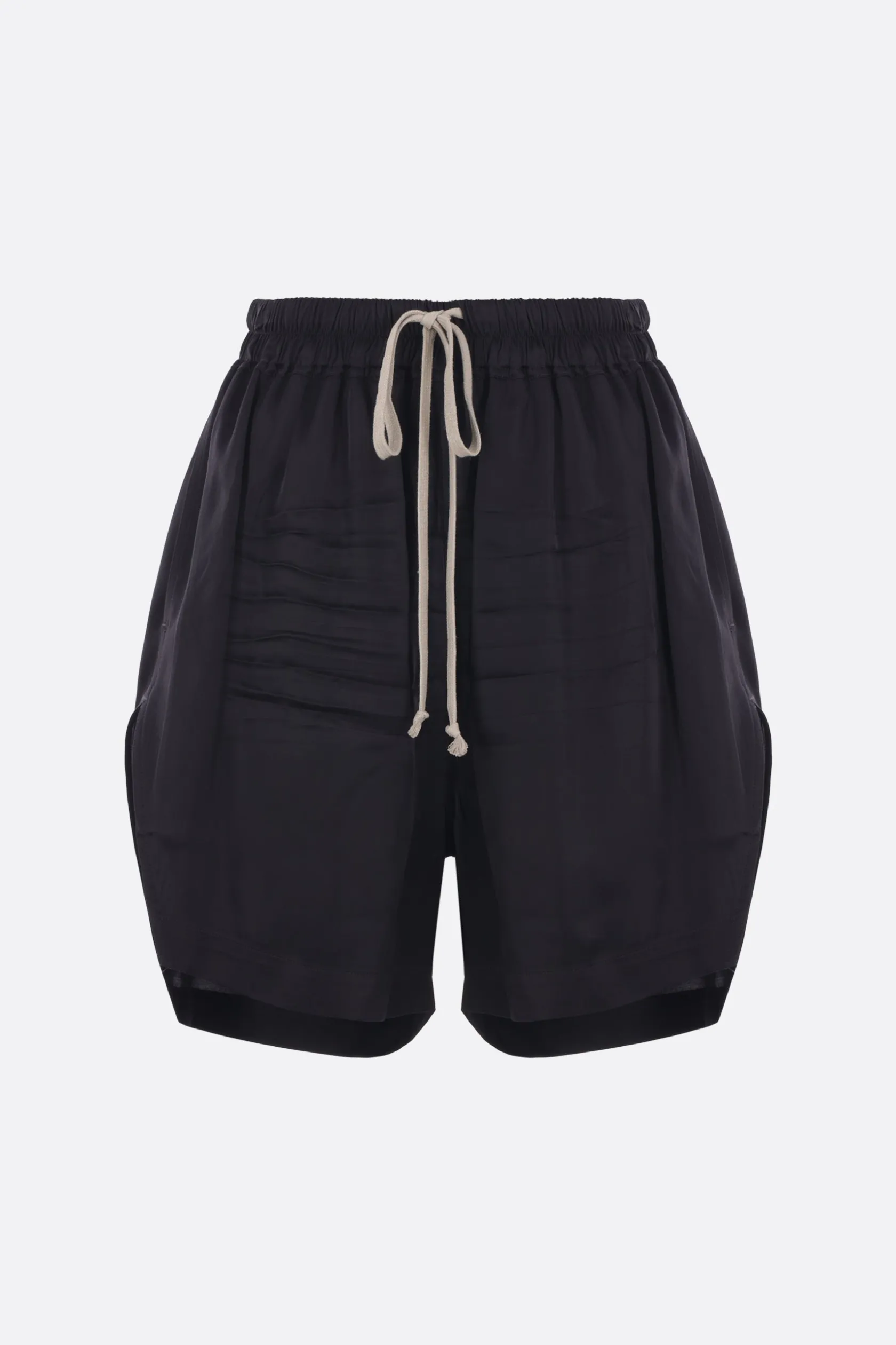 Pantaloni>RICK OWENS pantalone corto Boxers in raso Nero