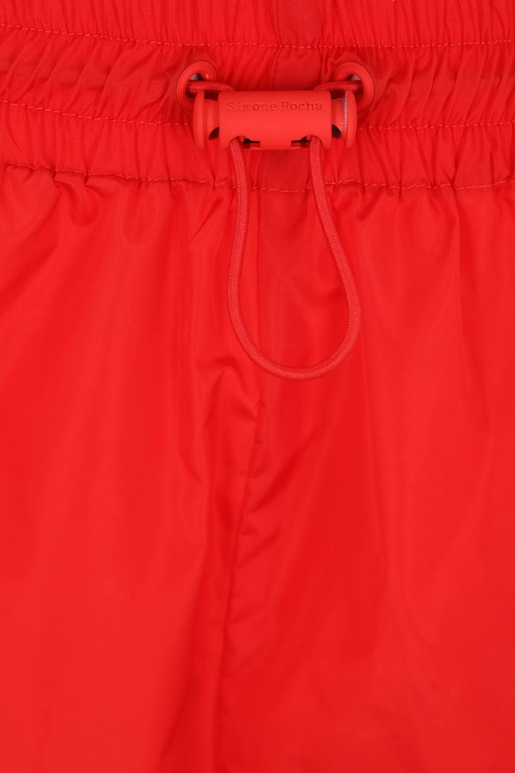 Pantaloni>SIMONE ROCHA pantalone corto cargo in nylon Rosso
