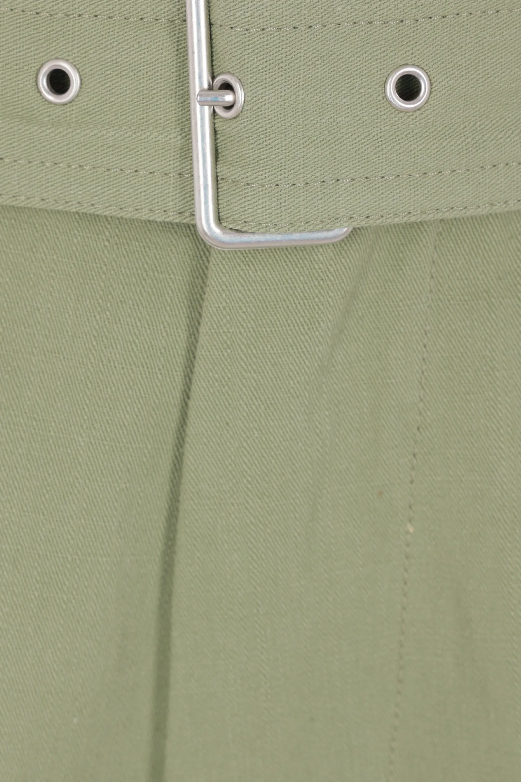 Pantaloni>MAISON KITSUNÉ pantalone corto cargo in denim con cintura Verde