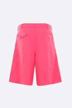 Pantaloni>COMME DES GARÇONS HOMME PLUS pantalone corto con pinces in drill Rosa