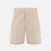 Pantaloni>THOM BROWNE pantalone corto in cotone tecnico Marrone