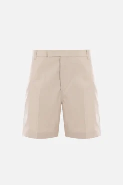 Pantaloni>THOM BROWNE pantalone corto in cotone tecnico Marrone