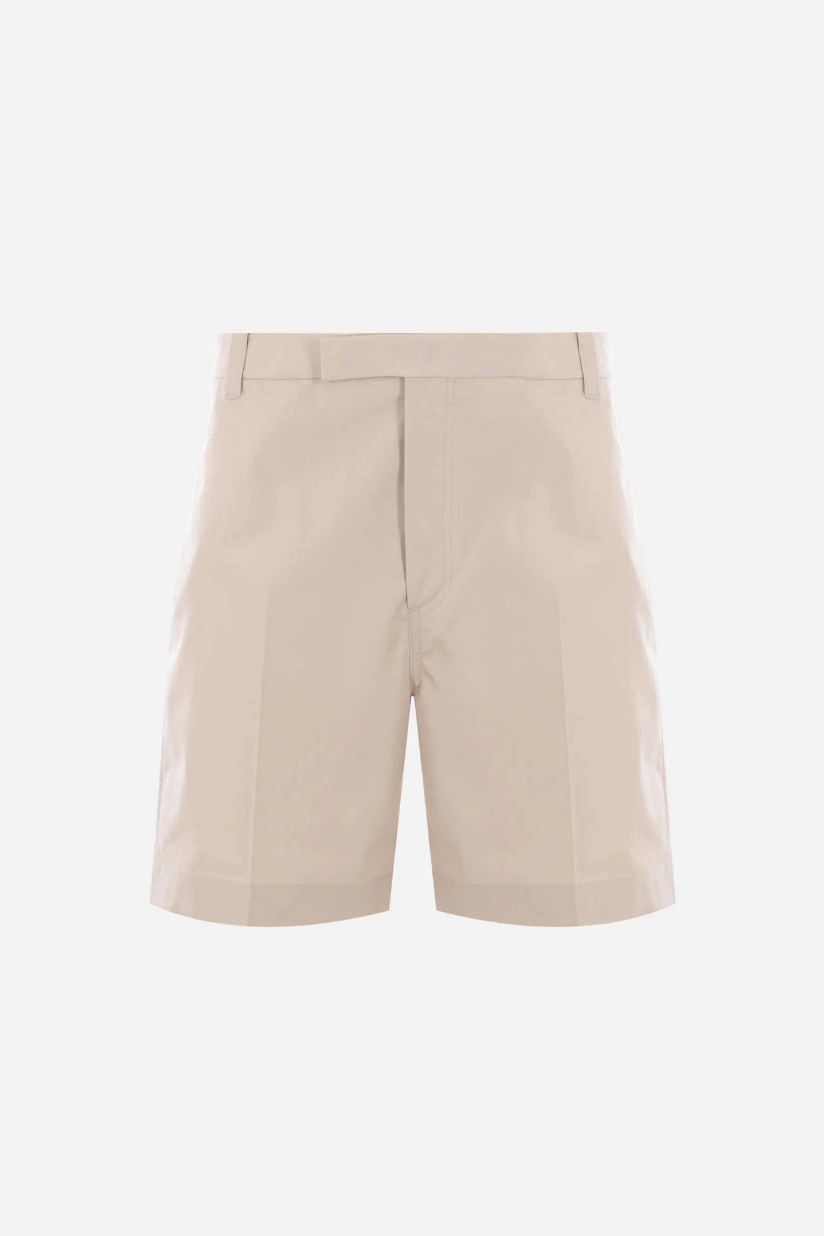 Pantaloni>THOM BROWNE pantalone corto in cotone tecnico Marrone
