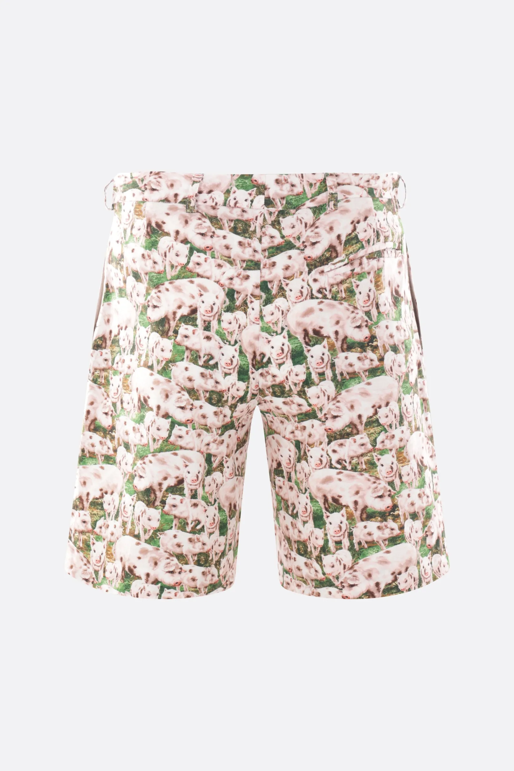 Pantaloni>BLESS pantalone corto in cotone stampa Pigs Rosa